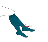 SaphenaGrip Below Knee Anti-Embolism Stocking